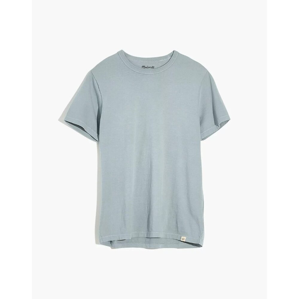 MADEWELL Men's Blue Garment-Dyed Crewneck Tee XLarge AA991 ($29.50)